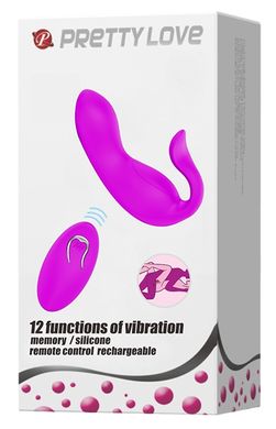 Вибратор для пар Pretty Love - 12 vibration functions, wireless remote control, BI-014484W