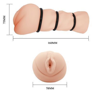 Мастурбатор-вагина Crazy Bull - Pocket Pussy 3D Vagina, BM-009154H