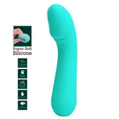 Вібромасажер для стимуляції точки G Pretty Love - Cetus Green, BI-014723-4