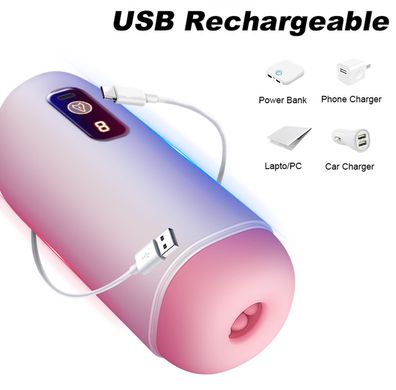 Автоматичний мастурбатор FOX - USB Rechargeable, 8 vibration functions, BS6300068