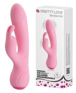 Вібромасажер з кліторальним стимулятором Pretty Love - Broderick, BI-014644-1
