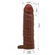 Удлиняющая насадка презерватив Pretty Love - Kaile 1" Brown, BI-026264-1
