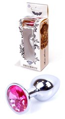 Анальная пробка Boss Series - Jewellery Silver PLUG Pink S, BS6400008