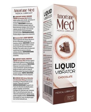 Стимулирующий лубрикант от Amoreane Med: Liquid vibrator - Chocolate ( жидкий вибратор ), 30 ml