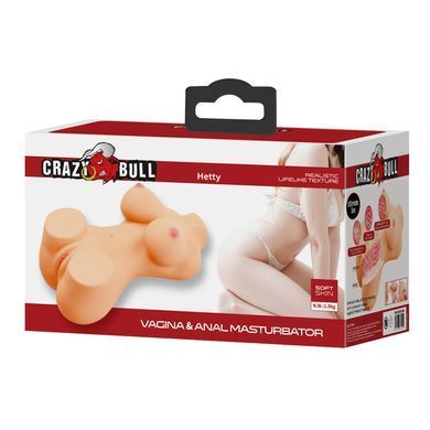 Мастурбатор вагина и анус Crazy Bull - Hetty Vagina & Anal Masturbator, BM-009258N