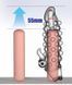 Подовжуюча насадка з вібростимуляцією Meleon - Explosive Beads Steel Cannon Wolf Tooth Set Z1, ZPS-119