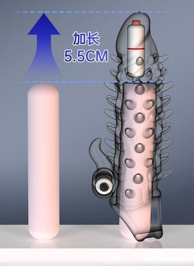 Удлиняющая насадка с вибростимуляцией Meleon - Dragon Tooth Steel Cannon Wolf Tooth Set Z1, ZPS-121