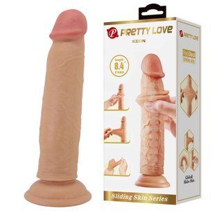 Фалоімітатор на присосці, з ефектом ковзної шкіри LyBaile - Keon Sliding Skin 8.4&rdquo;, BW-008119LP
