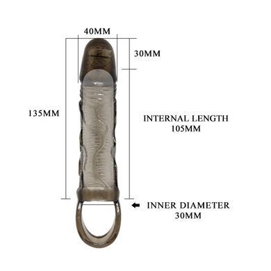 Насадка-презерватив с вибрацией "Men extension" BI-026210A-1