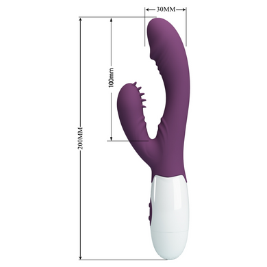 Вібромасажер серії Pretty Love - ANDRE purple, BI-014264-A2