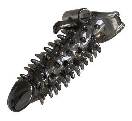 Удлиняющая насадка с вибростимуляцией Meleon - Dragon Tooth Steel Cannon Wolf Tooth Set Z1, ZPS-121