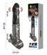 Удлиняющая насадка с вибростимуляцией Meleon - Big Black Steel Cannon Wolf Tooth Set Z1, ZPS-123