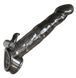 Удлиняющая насадка с вибростимуляцией Meleon - Big Black Steel Cannon Wolf Tooth Set Z1, ZPS-123