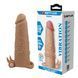 Подовжуюча насадка з вібростимуляцією Pretty Love - Quillon Vibrating Penis Sleeve Skin, BI-026281Z