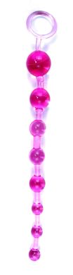 Анальні намисто BOSS - Jelly Anal 10 Beads Pink, BS6700084