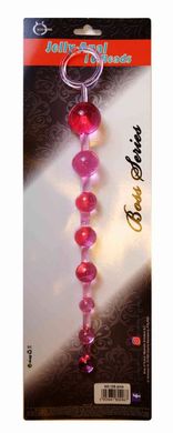 Анальные бусы BOSS - Jelly Anal 10 Beads Pink, BS6700084
