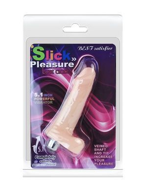 Небольшой вибратор Slick Pleasure ( длина 12,5 см, диаметр 2,5 см )