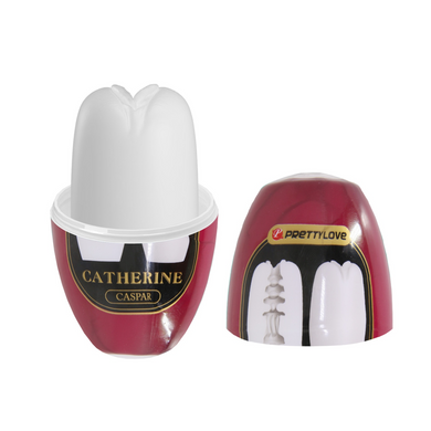 Мастурбатор яйцо Pretty Love CATHERINE - Caspar White, BI-014832-4-2