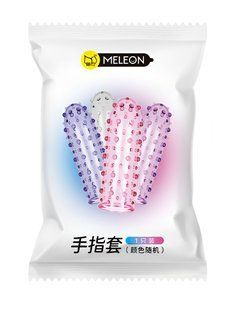 Стимулююча насадка на палець Meleon - Finger Sleeves (Assorted Colors), PS-36