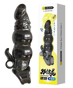 Удлиняющая насадка с вибростимуляцией Meleon - Double Knot Dragon Steel Cannon Wolf Tooth Set Z1, ZPS-126