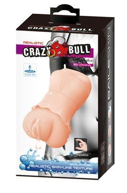 Мастурбатор вагина CRAZY BULL- Realistic 3D VAGINA Water lubricant, BM-009202K