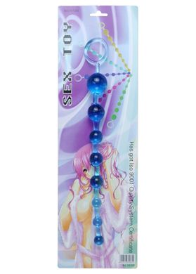 Анальные бусы Jelly Anal Beads BLUE, BS6700087