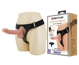 Страпон женский Pretty Love - HARNESS BRIEFS Kevin, BW-022091NR