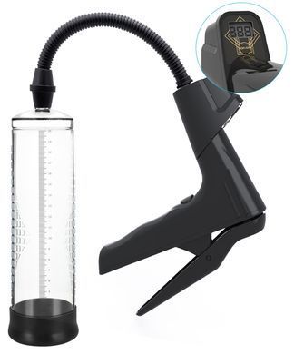УЦЕНКА - Вакуумная помпа с манометром CANWIN Men Air Gun Penis Pump - DIS-P398
