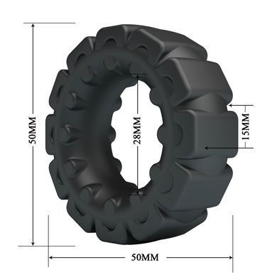 Ерекційне кільце Crazy Bull №5 - Laiden super soft silicone, BI-210361