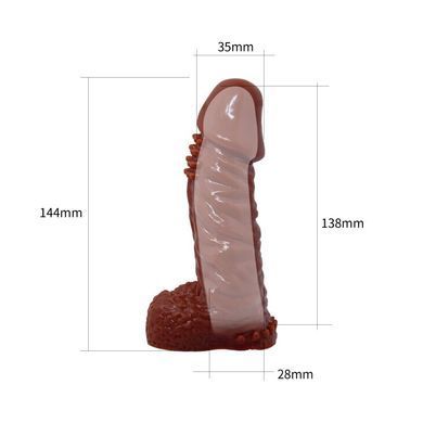 Насадка - презерватив BI-016009-0102S ( телесная )
