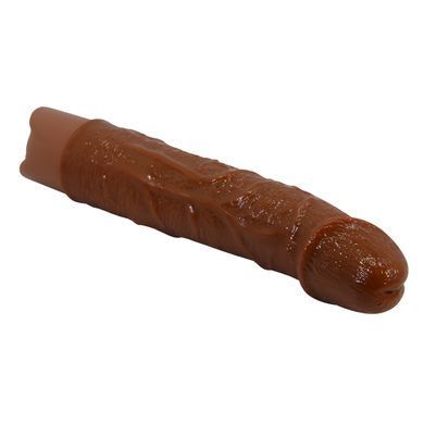 Перезаряжаемый вибратор реалистик Pretty Love - Leander Realistic Vibrating Dildo Brown, BW-500080-1