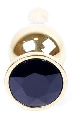 Анальная пробка Boss Series - Jewellery Gold BUTT PLUG Black, BS6400065