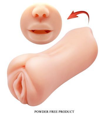Мастурбатор 2 в 1 CRAZY BULL - Gemini Realistic Oral Sex Sensations, BM-009215U