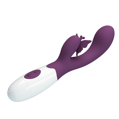 Вибратор серии Pretty Love - BUTTERFLY KISS purple, BI-014927-A2