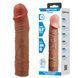 Удлиняющая насадка презерватив Pretty Love - Chelsea 8,9" Brown, BI-026272-1