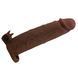 Подовжуюча насадка з вібростимуляцією Pretty Love - Xerxes Vibrating Penis Sleeve Brown, BI-026282Z-1