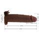 Подовжуюча насадка з вібростимуляцією Pretty Love - Xerxes Vibrating Penis Sleeve Brown, BI-026282Z-1
