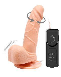 Вибратор на присоске с функцией ротации BARBARA Mark 5,9'' MULTI-SPEED VIBRATOR, BW-008055R