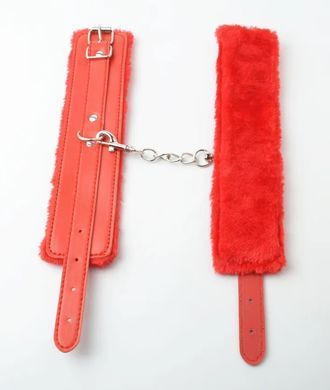 Наручники з хутром SKN-C083, RED