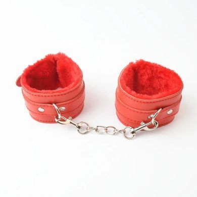 Наручники з хутром SKN-C083, RED