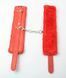 Наручники з хутром SKN-C083, RED