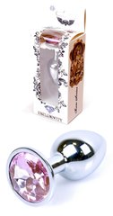 Анальний затор Boss Series - Jewellery Silver PLUG Rose S, BS6400015