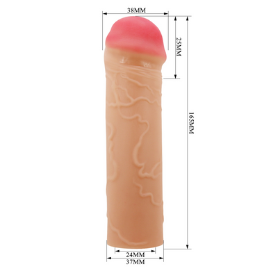 Подовжуюча насадка презерватив Pretty Love - Nile 1" Flash, BI-026252