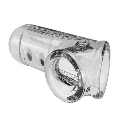 Стимулирующая насадка на пенис Pretty Love - Penis Sleeve Long Clear, BI-026267M