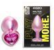 Анальная пробка с кристаллом EGZO - Pink Perl Heart Plug Rose, size S