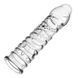 Стимулююча насадка-презерватив Meleon - White Tiger Crystal Wolf tooth sleeve, PS-41