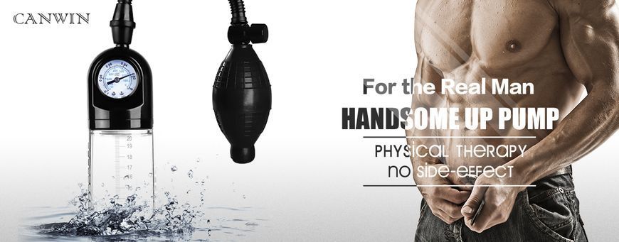 Вакуумна помпа з манометром CANWIN Penis Pump Men - P228