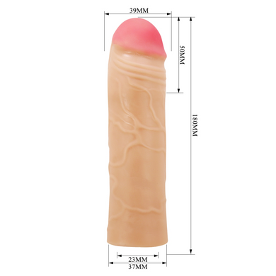 Подовжуюча насадка презерватив Pretty Love - Chane 2" Flash, BI-026254