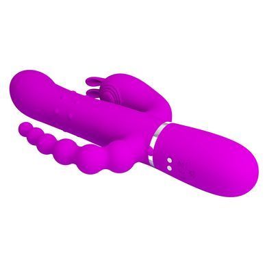 Вібромасажер з анальним та кліторальним стимулятором Pretty Love - Cammy Purple Twinkled Tenderness, BW-500036