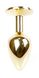 Анальний затор Boss Series - Jewellery Gold PLUG Rose S, BS6400018